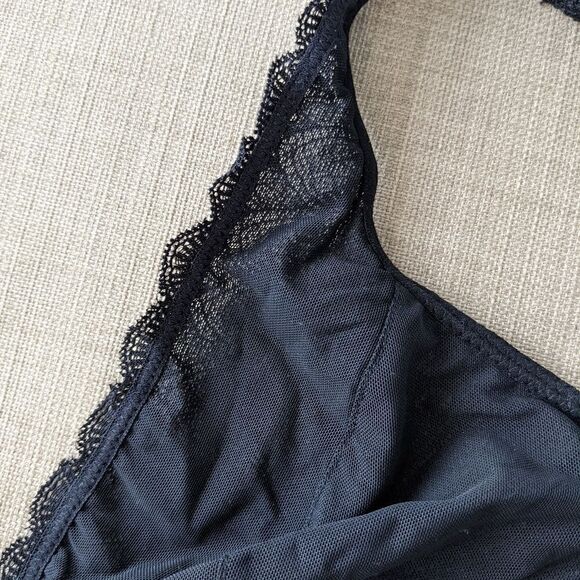 MIIYU Lace Bralette Wireless Black Small C050 - Picture 8 of 9